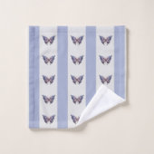 Papillons steampunk à rayures (Gant de toilette)