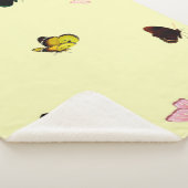 Papillons sur la couverture Sherpa Jaune (3/4)