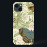 Papillons sur Partition avec Design Floral<br><div class="desc">Un design floral vert et de la partition font arrière - plan à un trio de papillons dans cette pièce de Vision Studio. Le mot français papillon est également emblaqué au fond de la pièce. Si vous aimez les papillons, la nature, ou tout comme vous entourer de beauté, c'est l'impression...</div>
