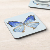 Papillons sur un ensemble de Dessous de verre (B) (Côté gauche)
