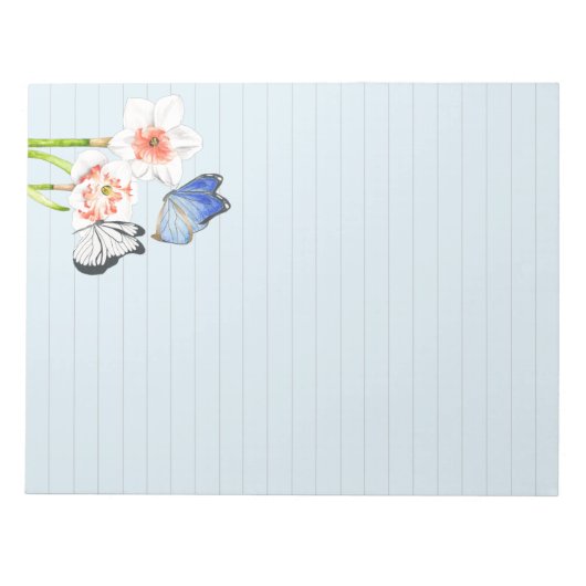 Papillons sur un grand bloc-notes (Devant)