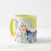 Papillons sur une Mug Combo (Devant gauche)