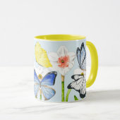 Papillons sur une Mug Combo (Devant droit)