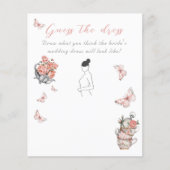 Papillons Thé Floral Douche Dessin Guess Carte de  (Devant)