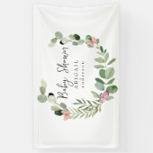 Papillons Tout autour de la bannière Baby shower (Vertical)