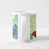 Papillons Tropicaux colorés Jumbo Mug (Dos)