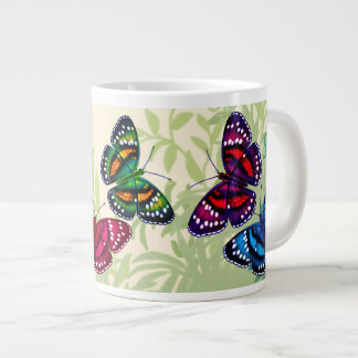 Papillons Tropicaux colorés Jumbo Mug