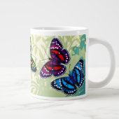Papillons Tropicaux colorés Jumbo Mug (Droite)