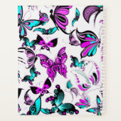 Papillons turquoises et violets personnalisés (Dos)