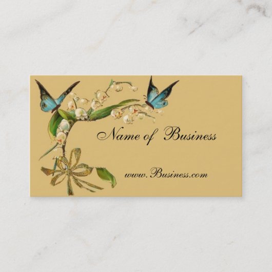 Papillons Vintages de la carte de profil (Devant)