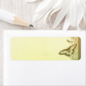 papillons vintages étiquettes de adresse mariage (En situation)