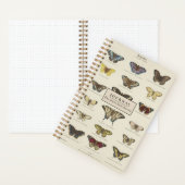 Papillons Vintages personnalisés Journal pointillé (À l'intérieur)