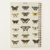 Papillons Vintages personnalisés Journal pointillé (Verso)