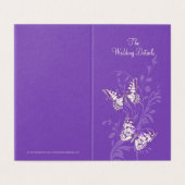 Papillons violet mariage détails plan (Outside Unfolded)