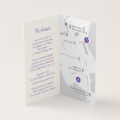 Papillons violet mariage détails plan (Inside)