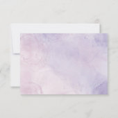 Papillons violets Aquarelle Fleur sauvage Merci (Dos)