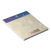 Papillons violets roses avec Bloc-notes (Incliné)