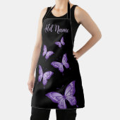 Papillons violets sur un tablier Arrière - plan no (Insitu)