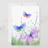 Papillons volant Bonne carte d'anniversaire (Dos)