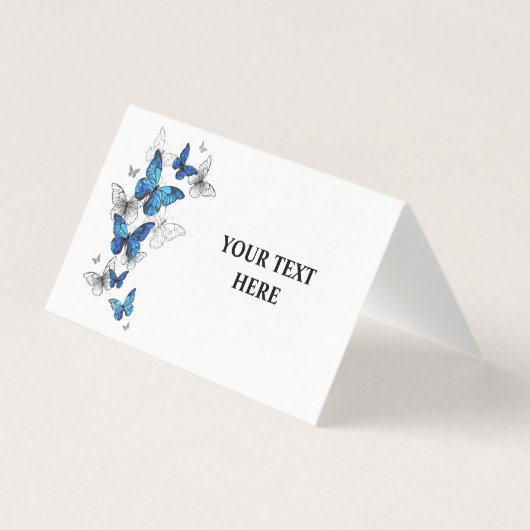 Papillons volants bleus Morpho (Front)
