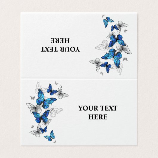 Papillons volants bleus Morpho (Outside Unfolded)