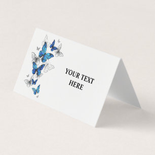 Papillons volants bleus Morpho