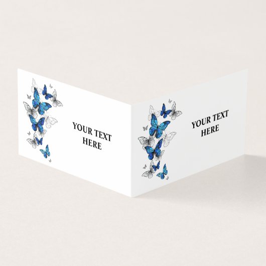 Papillons volants bleus Morpho (Outside)