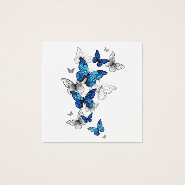 Papillons volants bleus Morpho (Devant)