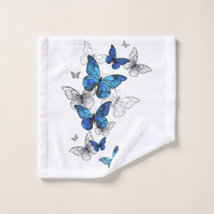 Papillons volants bleus Morpho