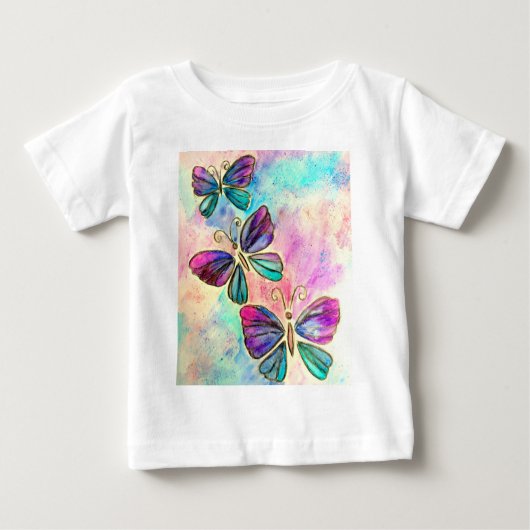 Papillons volants Bodysuit bébé ou T-shirt (Devant)