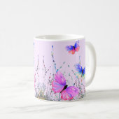 Papillons volants Coffee Mug (Devant droit)