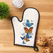 Papillons volants Morpho et Monarch (De haut en bas)