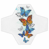 Papillons volants Morpho et Monarch (Plat)