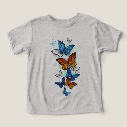 Papillons volants Morpho et Monarch (Design Recto)