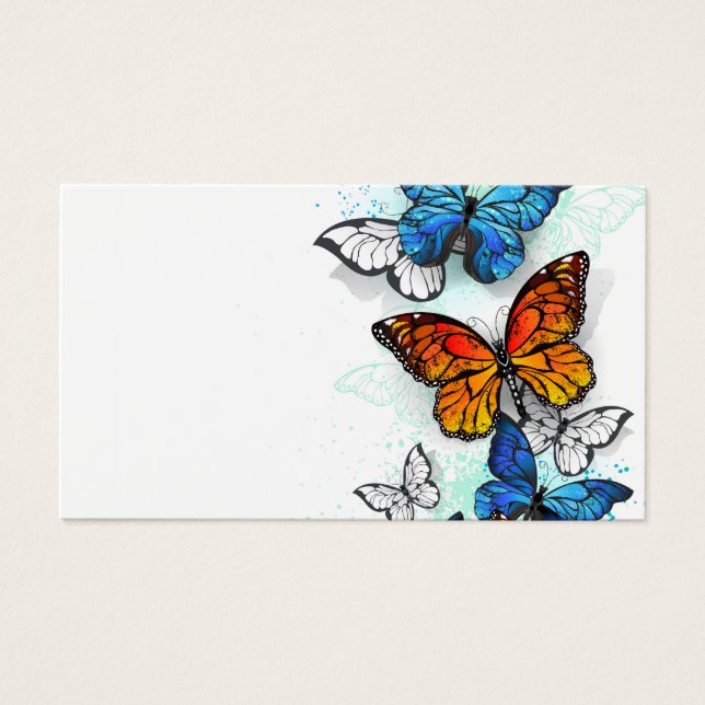 Papillons volants Morpho et Monarch (Devant)
