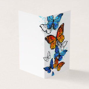 Papillons volants Morpho et Monarch