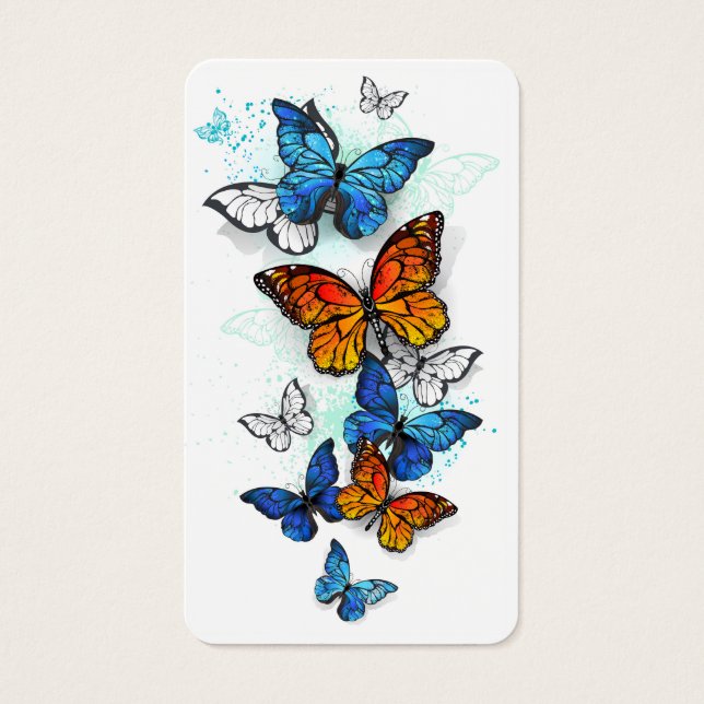 Papillons volants Morpho et Monarch (Devant)
