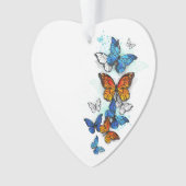 Papillons volants Morpho et Monarch (devant)