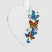 Papillons volants Morpho et Monarch (devant)