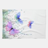 Papillons volants Serviette de cuisine Printemps J (Horizontal)