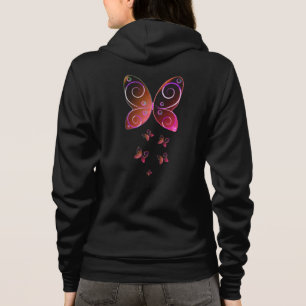 Papillons volants sweat - shirt à capuche nature