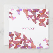 Papillons Vous êtes Invités Invitation (Devant)