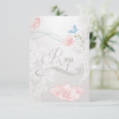 Papillons Whimsical et dentelle RSVP (Debout devant)