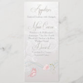 Papillons Whimsical et menu dentelle (Dos)