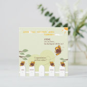 Papillons Whimsical Farewell Party Invitation (Debout devant)