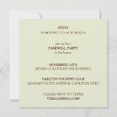 Papillons Whimsical Farewell Party Invitation (Dos)