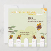 Papillons Whimsical Farewell Party Invitation (Devant)