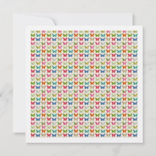 Papillons Whimsical Invitation à la fête d'anniver (Dos)