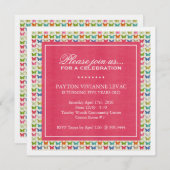 Papillons Whimsical Invitation à la fête d'anniver (Devant / Derrière)