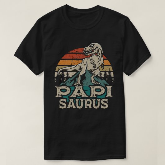 Papisaurus Dinosaur Grandpa Saurus Vaderdag T-shirt (Design voorkant)